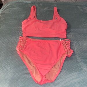Shade & Shore 🏝️ Neon Pink Two Piece 💖